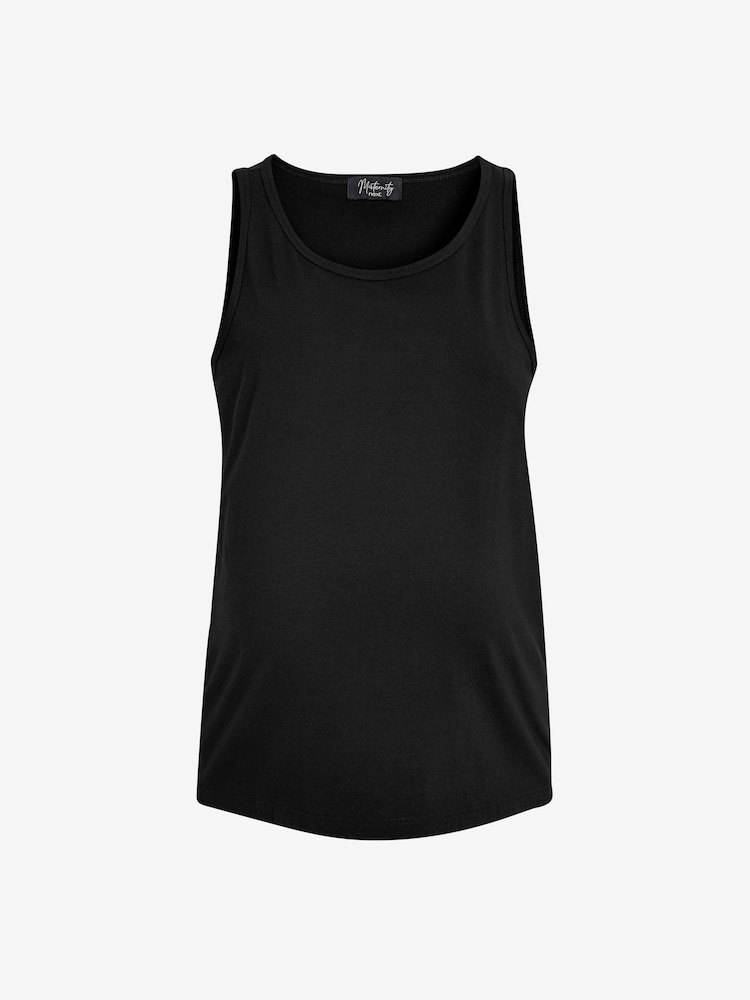 Black and White Maternity Essential Vests 2 Pack - Image 3 of 5