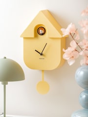 Karlsson Yellow Modern Cuckoo ABS Wall Clock - Image 1 of 1