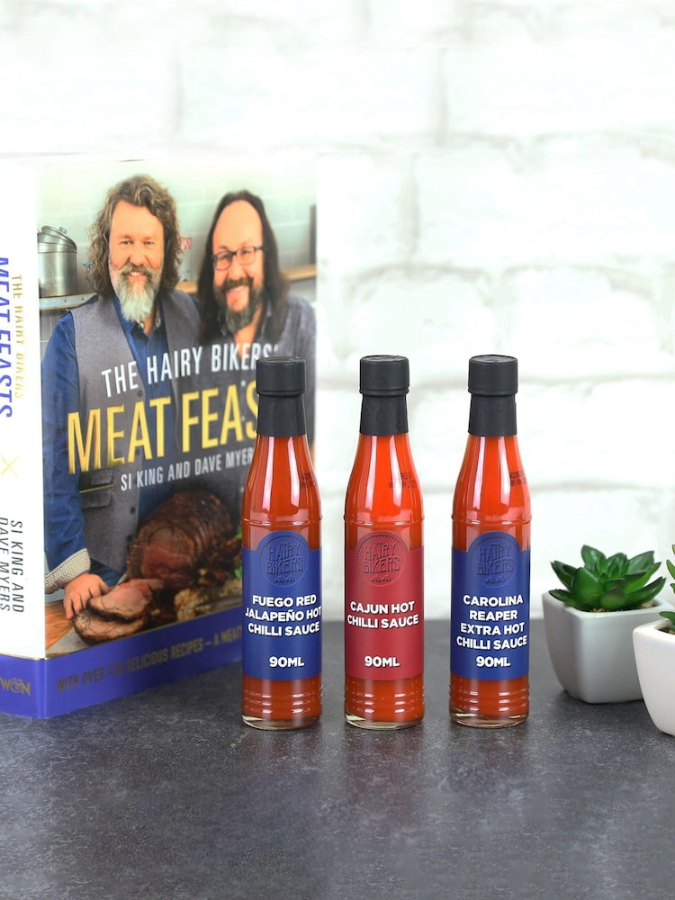 Hairy Bikers Hot Sauce Trio Gift - Image 1 of 5