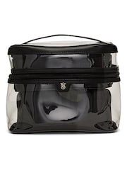 Victoria's Secret Black Leather 4 Piece Makeup Bag - Image 2 of 3