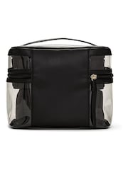 Victoria's Secret Black Leather 4 Piece Makeup Bag - Image 3 of 3