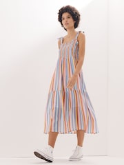 Becksondergaard Multicolour Catalia Tie Strap Stripe Dress - Image 1 of 1