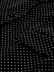 Black Tailored Velvet Embellished Single Breasted Blazer - Image 8 of 8