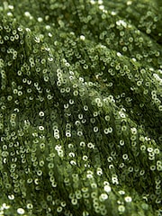 Green Single Breasted Sequin Blazer - Image 7 of 7