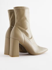 Mink Brown Forever Comfort® Point Toe Sock Ankle Boots - Image 5 of 7