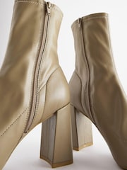 Mink Brown Forever Comfort® Point Toe Sock Ankle Boots - Image 6 of 7