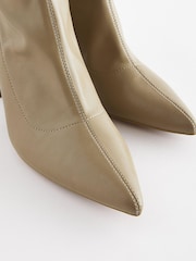 Mink Brown Forever Comfort® Point Toe Sock Ankle Boots - Image 7 of 7