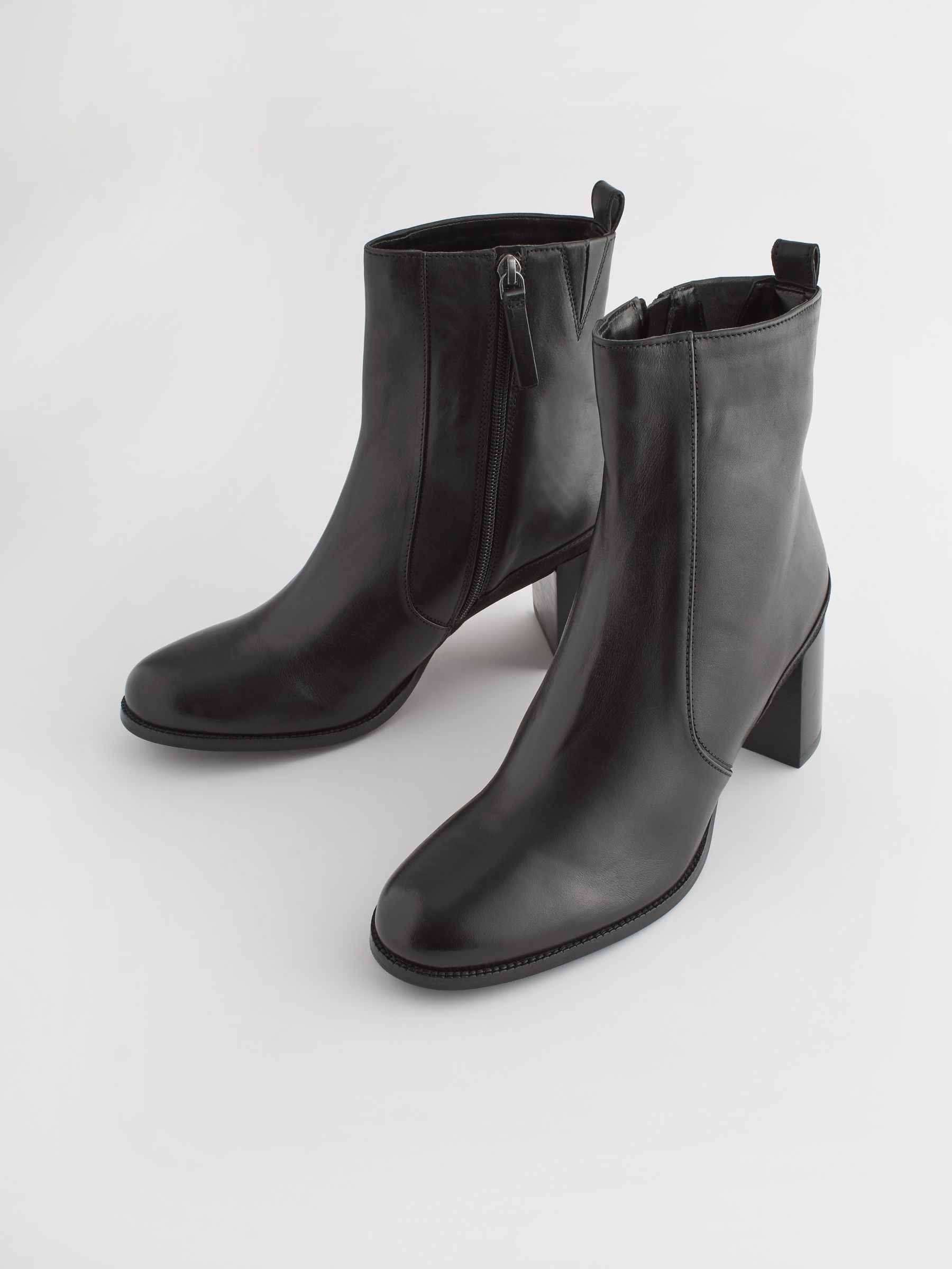 Next black heeled boots on sale