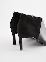 Black Signature Leather Forever Comfort® Point Toe Heeled Shoe Boots - Image 3 of 5
