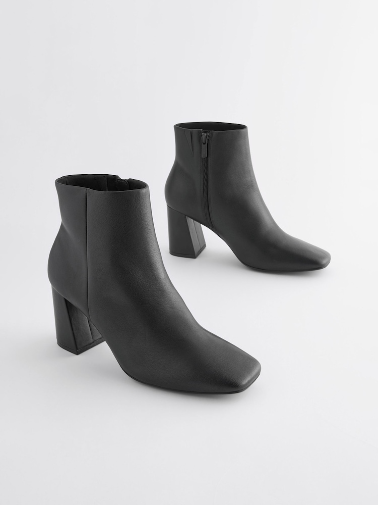 Black Forever Comfort® With Motionflex Square Toe Ankle Boots - Image 1 of 5