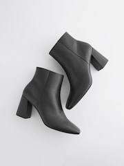 Black Forever Comfort® With Motionflex Square Toe Ankle Boots - Image 3 of 5