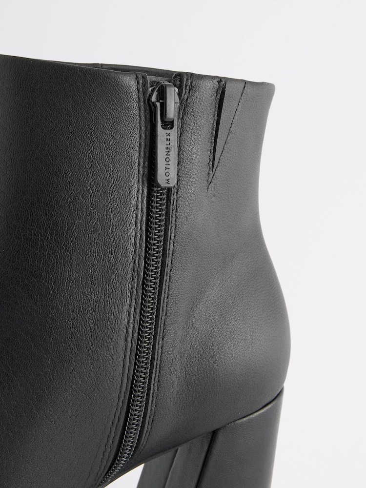 Black Forever Comfort® With Motionflex Square Toe Ankle Boots - Image 5 of 5
