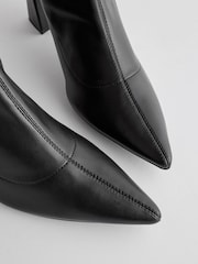 Schwarz - Forever Comfort® Sockenstiefel mit spitzer Zehe über dem Knie - Bild 7 von 8