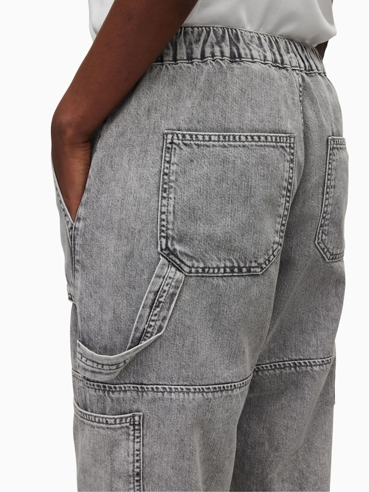 AllSaints Grey Lila 100% Cotton Jeans - Image 6 of 7