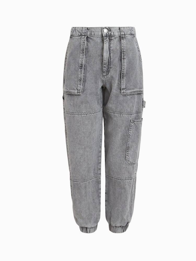 AllSaints Grey Lila 100% Cotton Jeans - Image 7 of 7