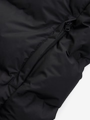 Black Hooded Shower Resistant Puffer Coat - Image 10 of 12