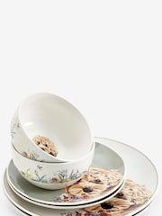 12 Piece Sage Green Charlie the Cockapoo Dinner Set - Image 4 of 4