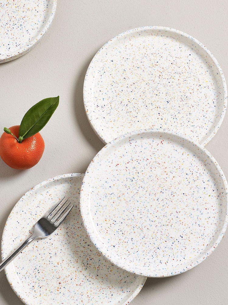 Set of 4 Multi Speckle Side Plates - Image 1 of 4