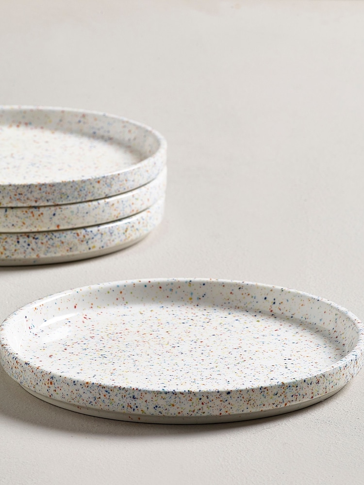 Set of 4 Multi Speckle Side Plates - Image 2 of 4