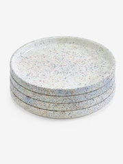 Set of 4 Multi Speckle Side Plates - Image 4 of 4