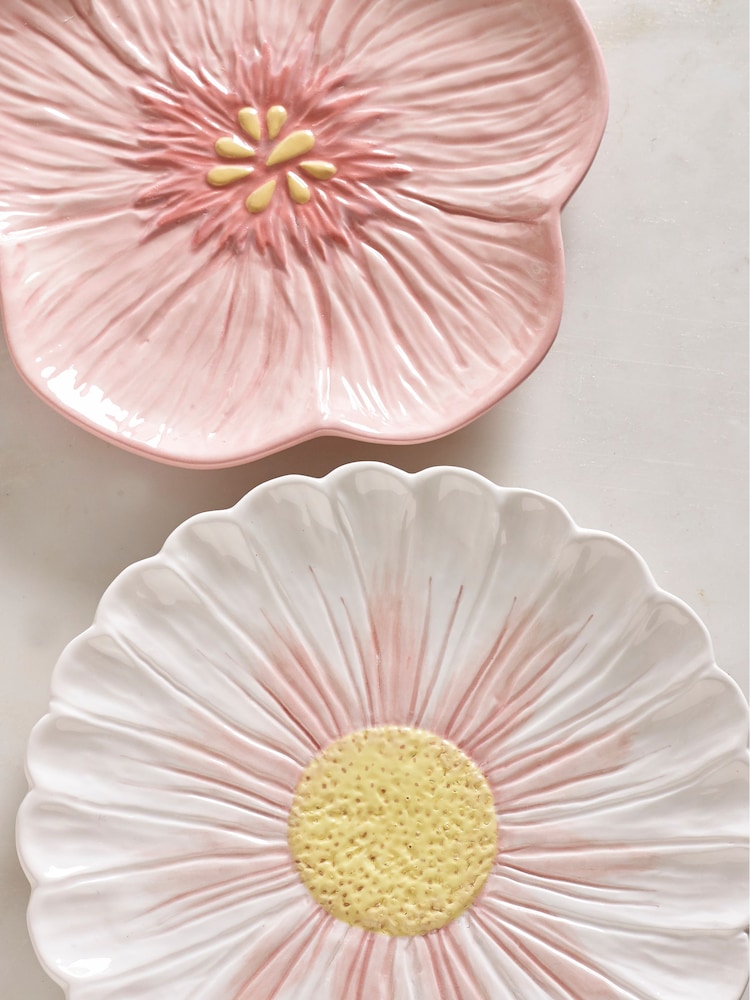 Juego de 2 platos pequeños de flores - Imagen 2 de 3