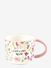 Pink Floral Loveliest Mum Mug - Image 4 of 4
