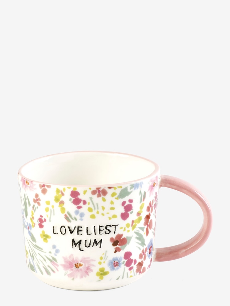 Pink Floral Loveliest Mum Mug - Image 4 of 4