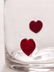 Red Heart Tumbler Glasses Pack of 2 - Image 3 of 4