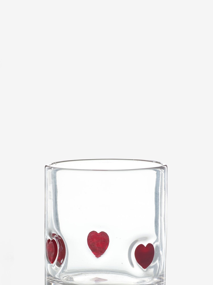 Red Heart Tumbler Glasses Pack of 2 - Image 4 of 4