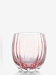 Ottilie Pink Tumbler Glasses Set of 4 Short Tumbler Glasses - Image 4 of 4