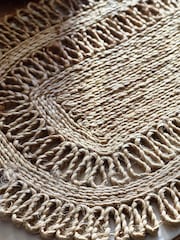Natural Set of 2 Natural Jute Woven Placemats - Image 2 of 5