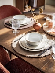 Set of 4 Natural Fringe Placemats - Image 3 of 4