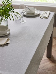 Grey Spot Wipe Clean Table Cloth - Image 1 of 3
