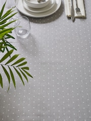 Grey Spot Wipe Clean Table Cloth - Image 2 of 3