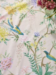 Natural Chinoserie Floral Wipe Clean Table Cloth - Image 3 of 3