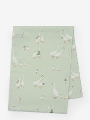 Sage Green Geese Family Wipe Clean Table Cloth - Image 3 of 3