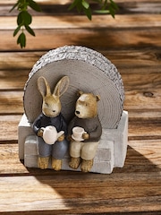 Set of 4 Grey Bunny and Bear Coasters - Image 2 of 4