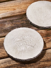 Set of 4 Grey Bunny and Bear Coasters - Image 3 of 4