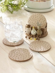 Set of 4 Natural Spring Animal Coasters - Image 2 of 3