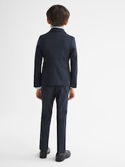 Reiss Navy Hope Senior Modern Fit Mixer Blazer - Image 5 of 6