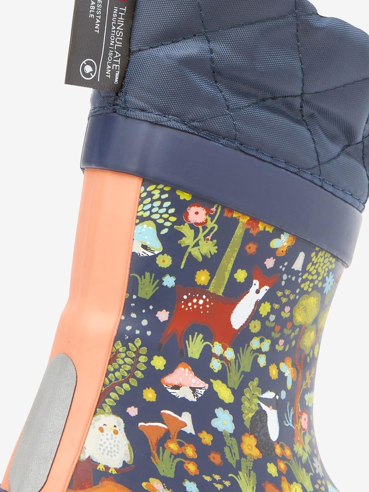 Forêt bleu marine - Bottes en caoutchouc thermique Thinsulate™ avec extrémité doublée - Image 4 of 5