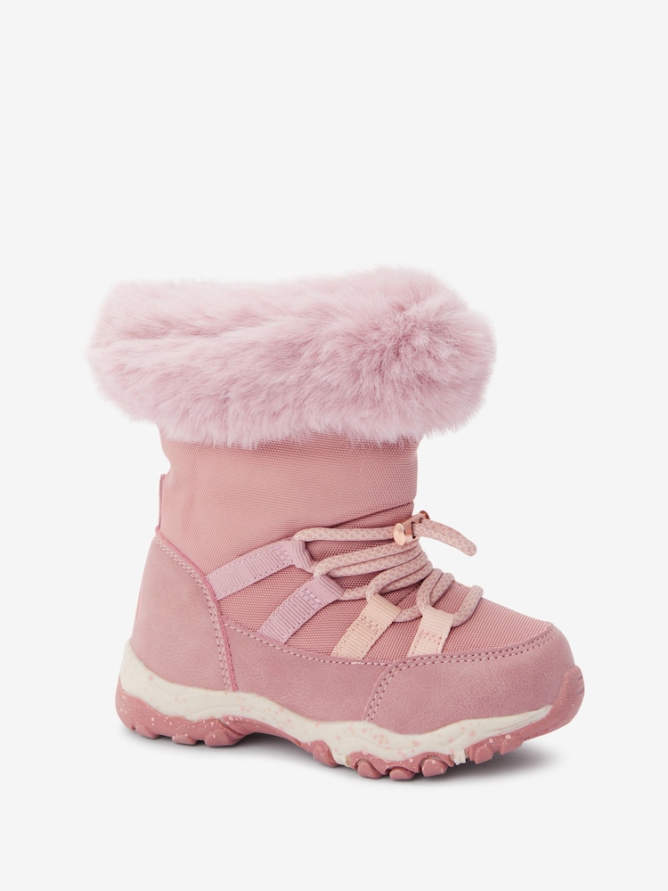 Pink - Wasserfeste, warmgefütterte Schneestiefel - Bild 2 von 5 Pink - Wasserfeste, warmgefütterte Schneestiefel - Bild 2 von 5
