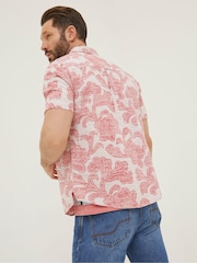 FatFace Pink Floral Block Print Shirt - Image 2 of 5