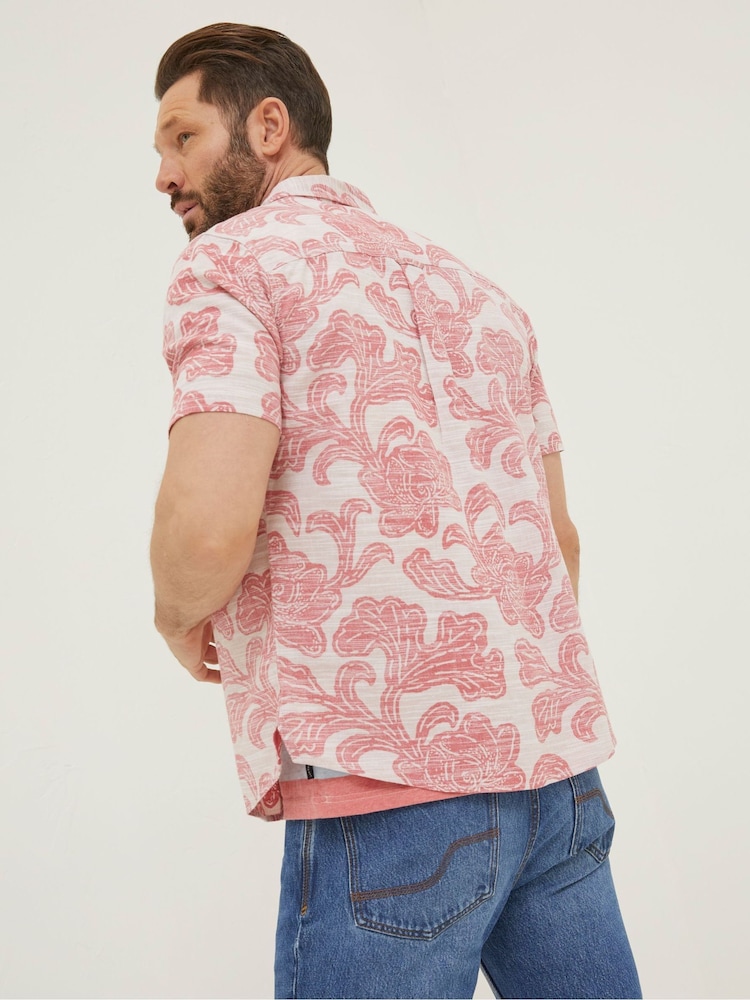 FatFace Pink Floral Block Print Shirt - Image 2 of 5
