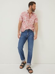 FatFace Pink Floral Block Print Shirt - Image 3 of 5