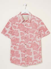 FatFace Pink Floral Block Print Shirt - Image 5 of 5