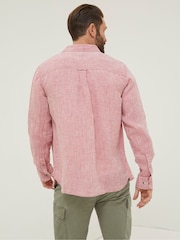 FatFace Pink Plain Linen Shirt - Image 2 of 6