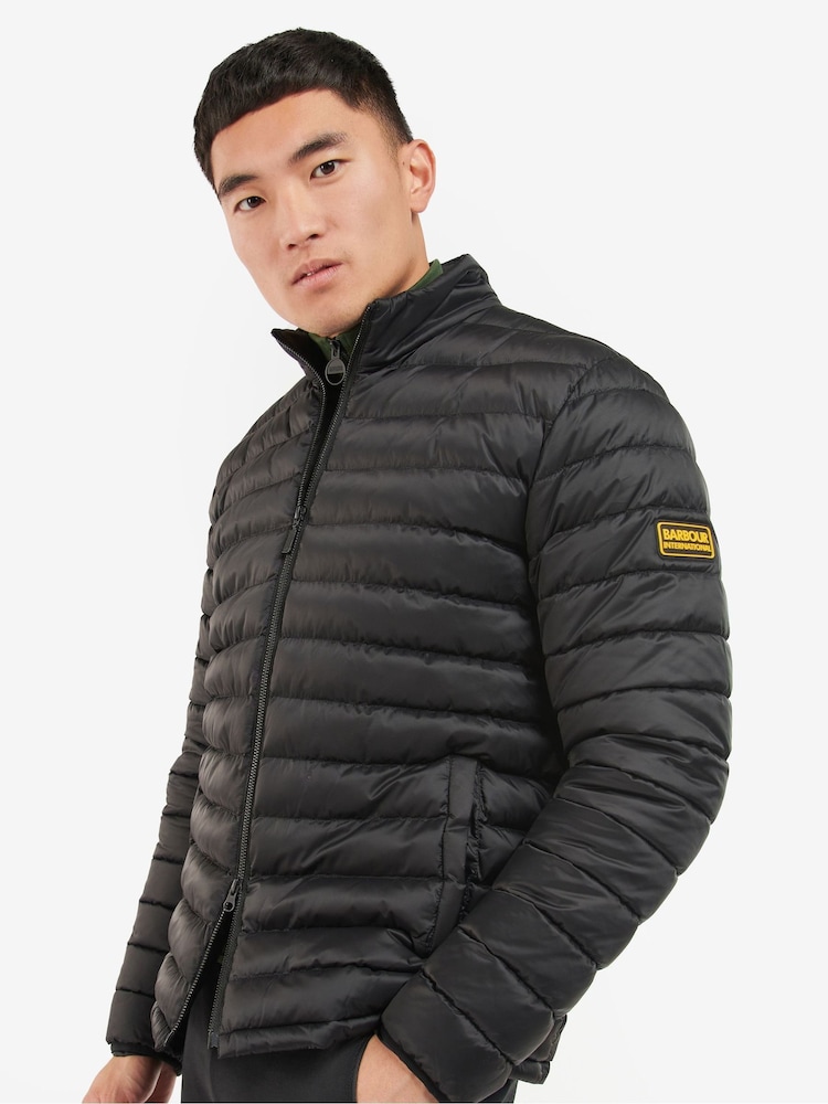 Barbour® International Racer Impeller Quilted Black Jacket - Image 1 of 7