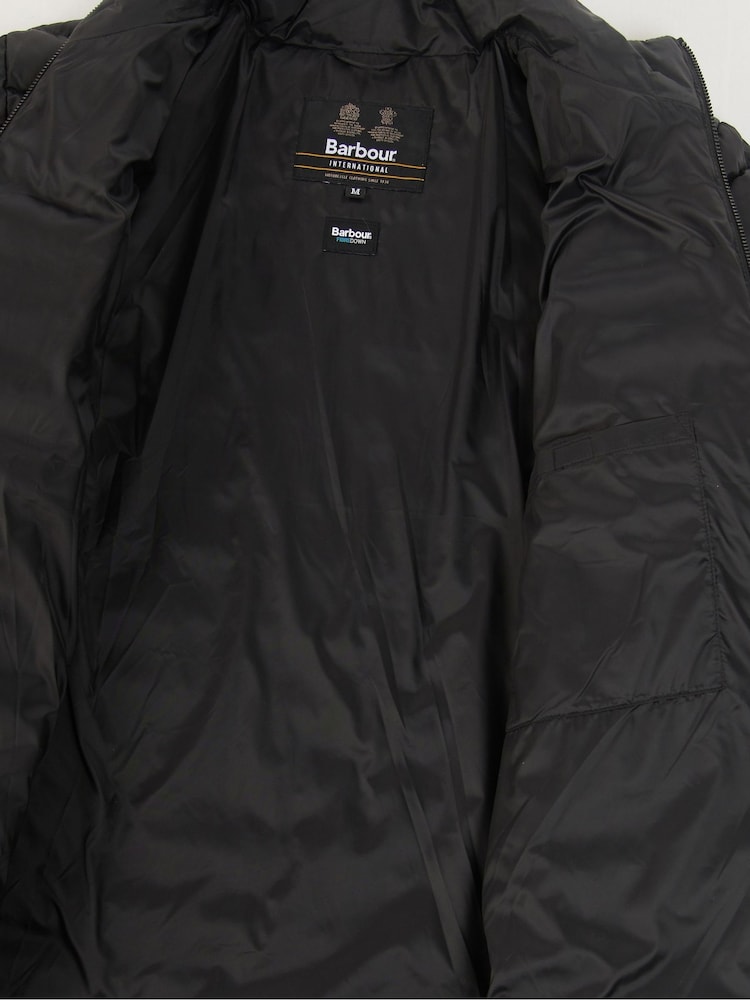 Barbour® International Racer Impeller Quilted Black Jacket - Image 7 of 7