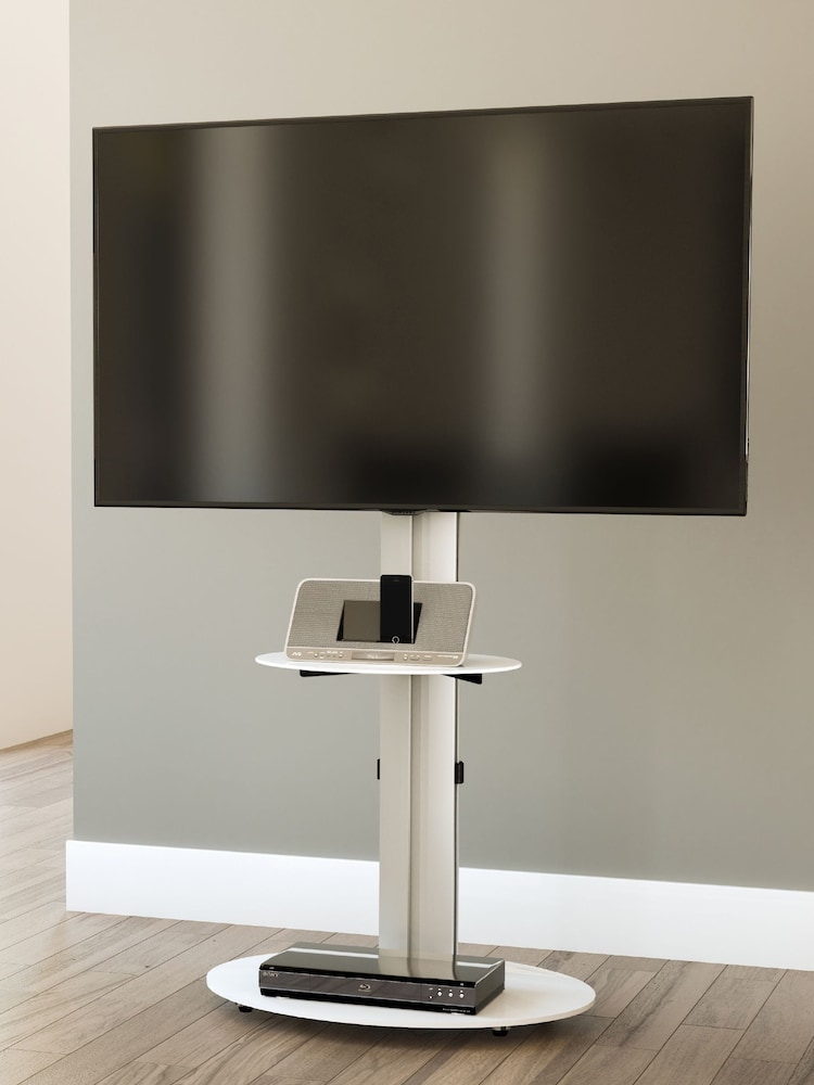 AVF Silver Eno Combi 600 With AV Shelf TV Stand - Image 1 of 6